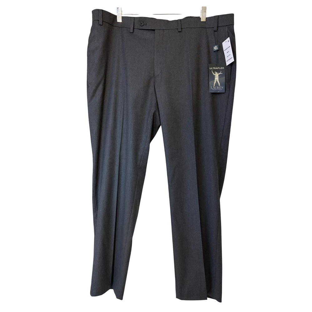 Lauren Ralph Lauren Ultraflex Grey Classic Fit Dress Pants 40W x 30L NWT